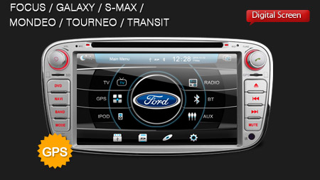 Autoradio per Ford (Focus Mondeo s-max c-max) monitor HD DVD MP3 GPS DVB-T
