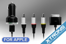 XTRONS APC Cavo Audio Video per Apple Iphone Ipad Ipod Composito USB e adattatore per auto