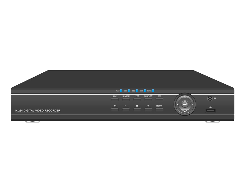 DVR Digital Video Server 4 CH Video Input BNC 4 CH Audio input RCA PTZ Control Box Sata HDD 3 TB