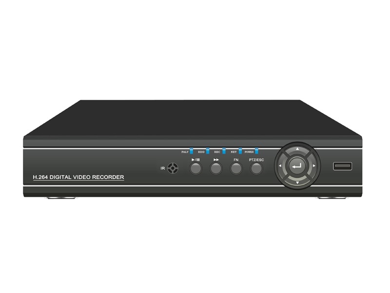 DVR Digital Video Recorder 8CH Video input BNC, 4CH audio input RCA PTZ Control box sata HDD