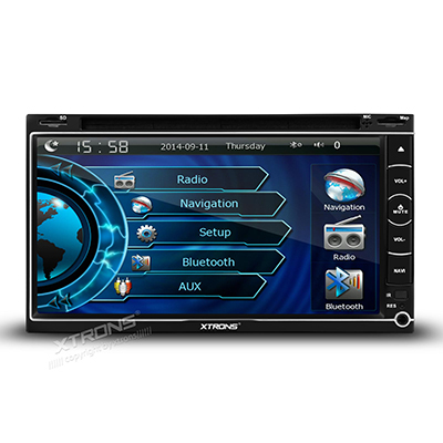 XTRONS TD699G 6.95" HD Digital Touch Screen  Double Din DVD Player GPS Navigator