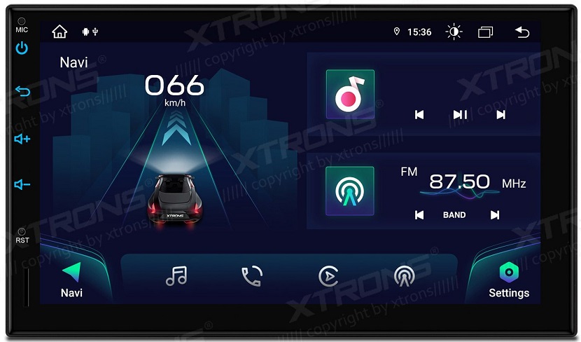 Autoradio Xtrons TIA723LS  2 Din 7 inch Android 12 Octa Core 4GB+64GB Car Stereo Multimedia Player