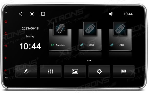 Xrons DL10L 1 Din 10,1 pollici con CarPlay integrato e Android Auto e DSP Bluetooth 5